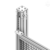 56-100-1 MODULAR SOLUTIONS DOOR PART<br>DOOR CHAIN FRONT CLAMP KIT - ANSI 40